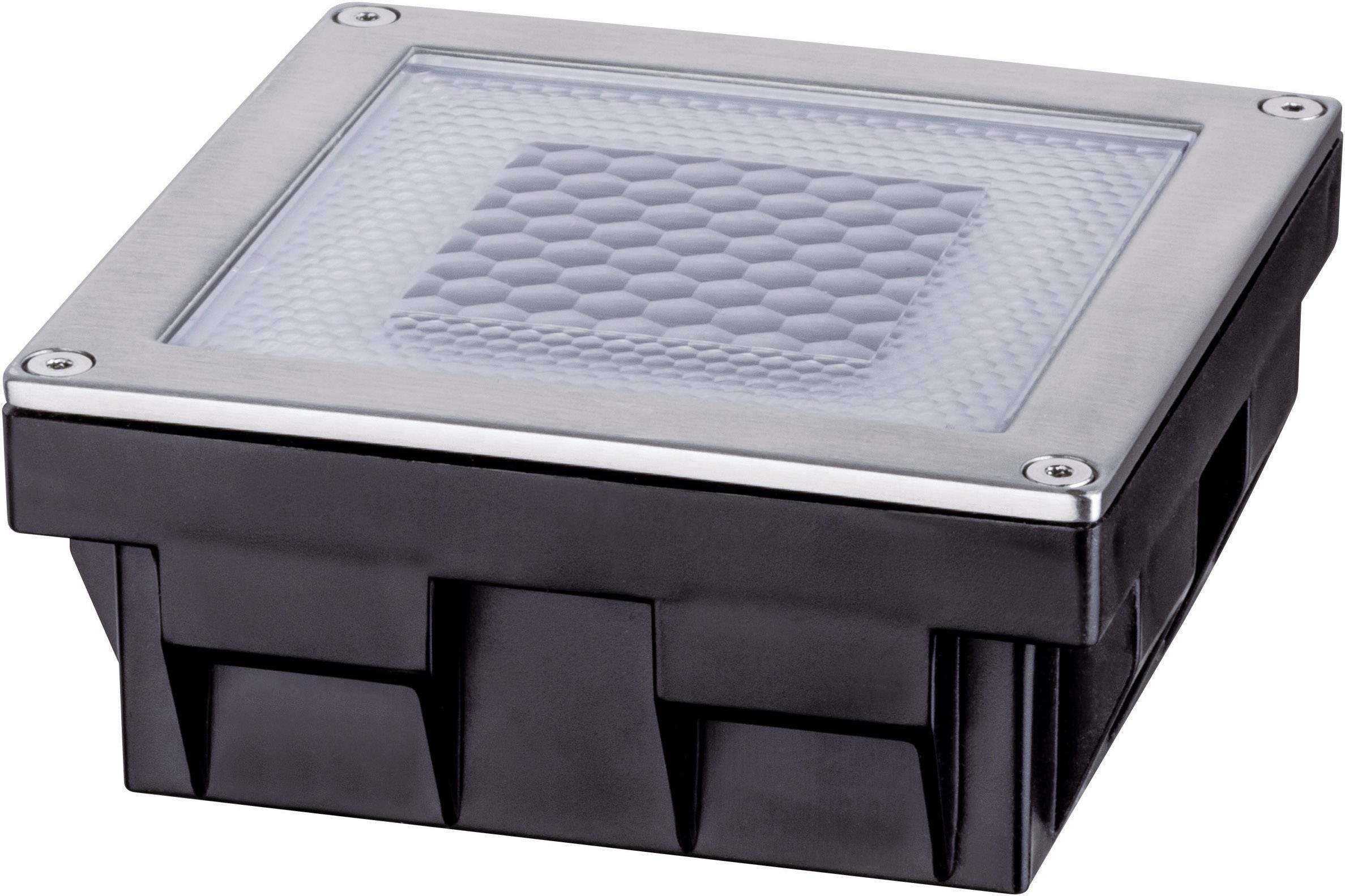 Lampe solaire encastrable Paulmann Cube 0.24 W acier inoxydable, transparent(e)