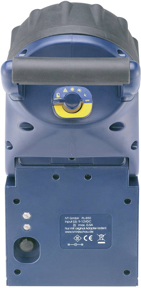 Un rabot électrique bleu vu de dessus, avec un bouton de réglage de profondeur et une prise de courant. Adapté pour un travail du bois précis.