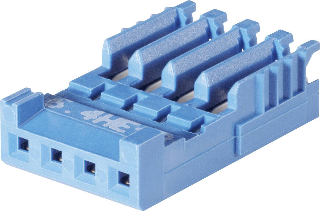 TE Connectivity Boîtier femelle pour câble série AMPMODU HE13 Nbr total de pôles 4 Pas: 2.54 mm 281784-4