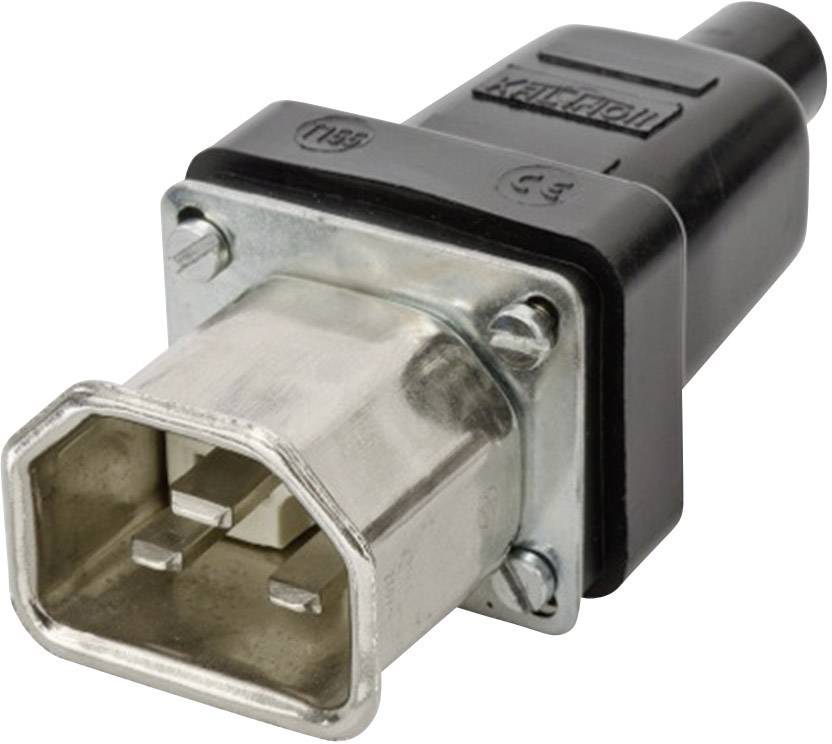 Connectique pour appareils chauffants série (connecteur réseau) 444 Kalthoff 444S/D/P 444009 mâle, droit Nombre total de pôles