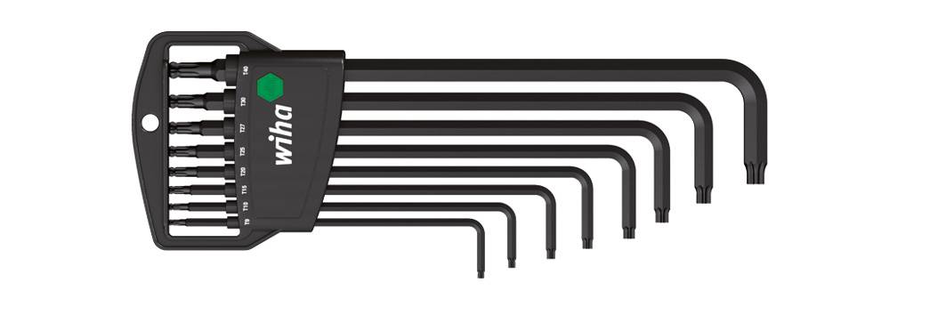 Wiha TORX® intérieur Jeu de clés mâles coudées T 9, T 10, T 15, T 20, T 25, T 27, T 30, T 40 8 pièces