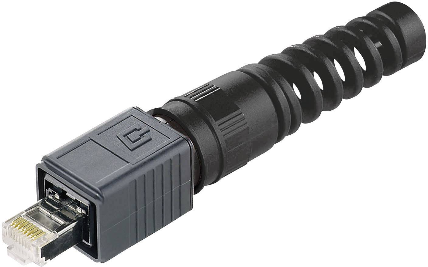 Jeu de RJ45 mâles Variante 4 Telegärtner 100007466 RJ45 mâle, droit Pôle: 8P8C noir 1 pc(s)