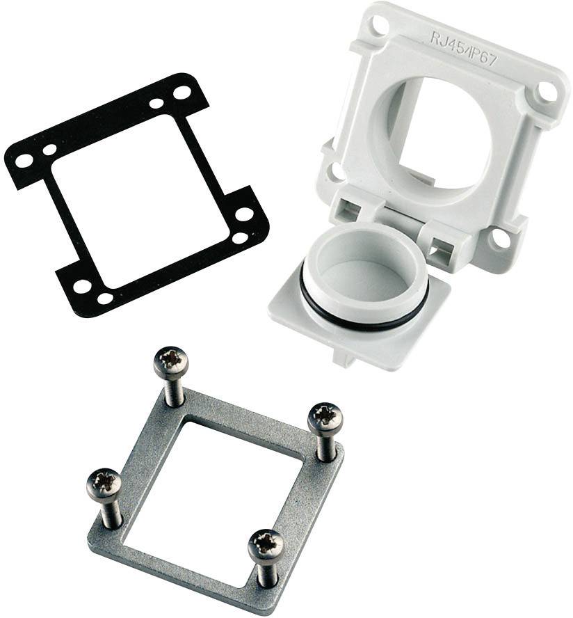 Bride à encastrer STX V6 Telegärtner 100023156 gris clair 1 pc(s)