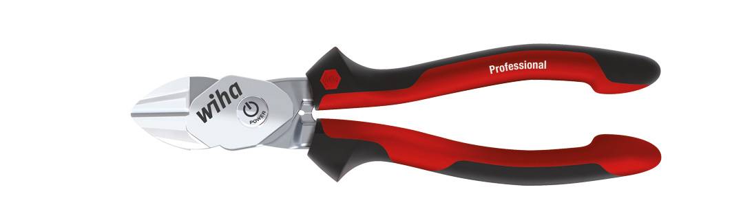 Wiha 38190 pour l'atelier Pince coupante diagonale à forte démultiplication avec facette 200 mm