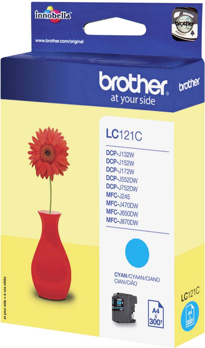 Brother Encre LC-121C d'origine cyan LC121C