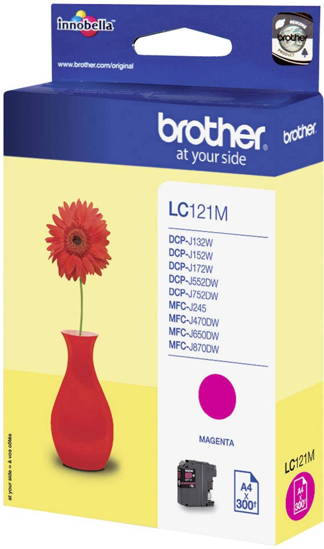 Brother Encre LC-121M d'origine magenta LC121M