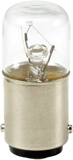 Une petite ampoule avec douille métallique, dôme en verre transparent et filament visible, généralement utilisée dans les lampes de poche.