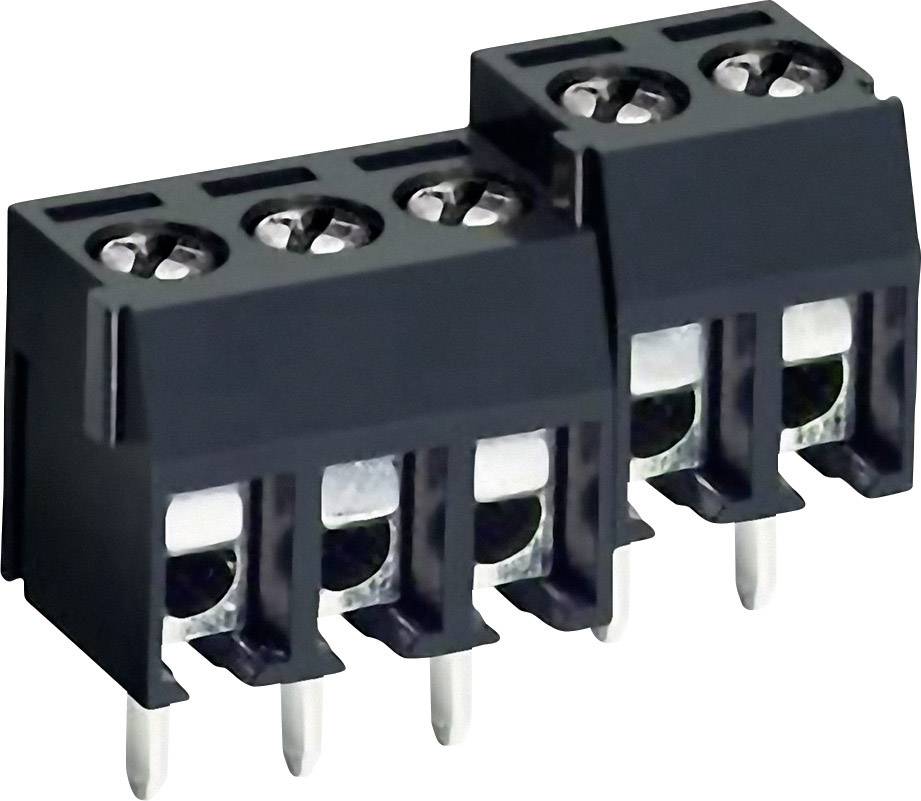 Bornier à vis DECA MA212-350M02 1.31 mm² Nombre de pôles 2 noir