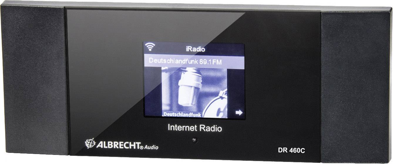 Adaptateur radio internet Albrecht DR 460-C compatible DLNA noir