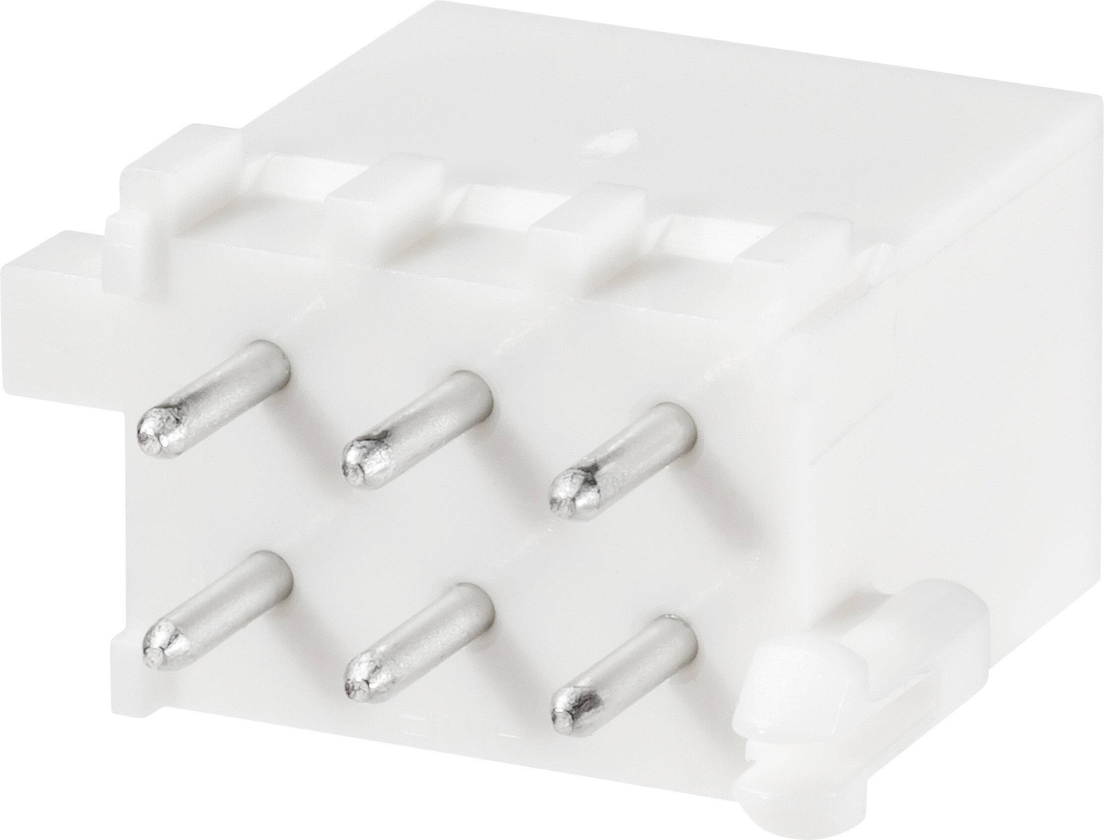 TE Connectivity Boîtier mâle (platine) série Mini-Universal-MATE-N-LOK Nbr total de pôles 6 Pas: 4.14 mm 1-770875-0 1 pc(s)