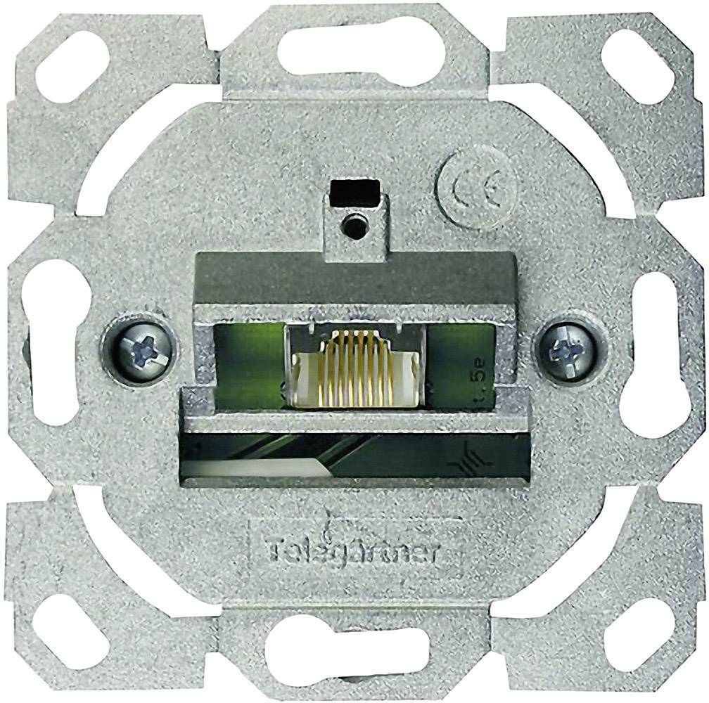 Prise réseau encastré insert CAT 5e 1 port Telegärtner 100022946 métal
