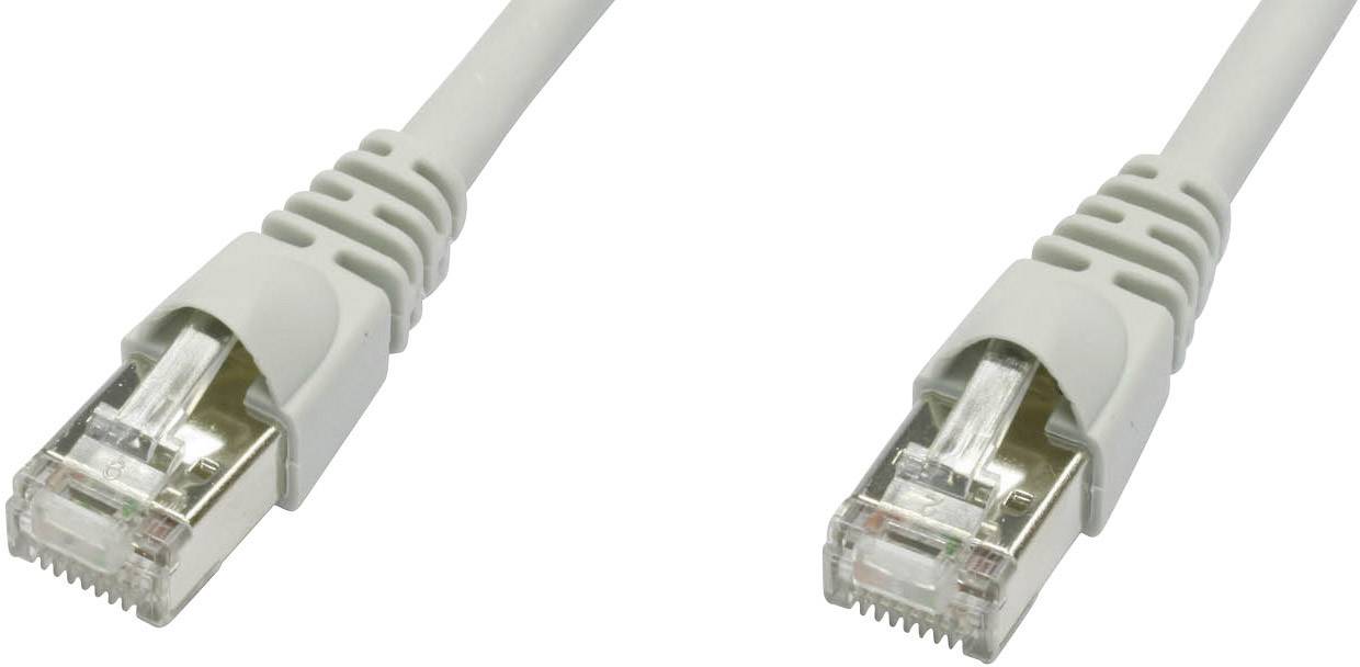 Telegärtner L00006D0081 RJ45 Câble réseau, câble patch CAT 5e F/UTP 50.00 m gris ignifuge, avec cliquet d'encastrement 1 pc(s)