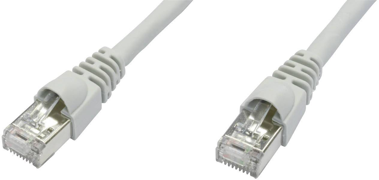 Câble de raccordement réseau informatique RJ45 Telegärtner L00003A0085 CAT 6a S/FTP blanc 5.00 m