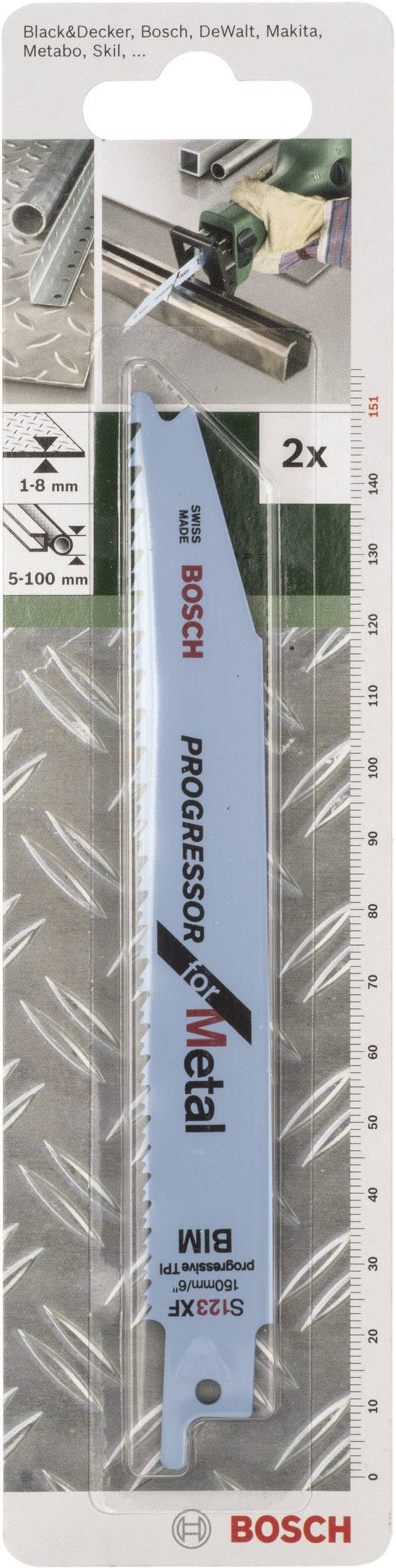 Lame de scie-sabre Bimetall, S 123 XF Bosch Accessories 2609256710 Longueur lame de scie 151 mm 2 pc(s)