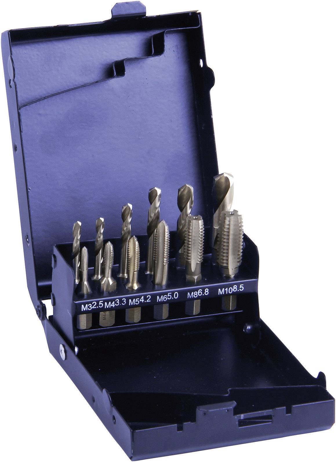 Eventus by Exact 70419 Set de tarauds à une coupe 12 pièces métrique coupe à droite HSS 1 set