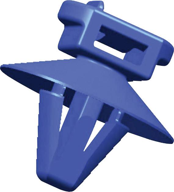 HellermannTyton 150-37691 T50RSFT6,5D18MC5BKD1 Serre-câble 200 mm 4.60 mm noir avec pied ancre et jupe