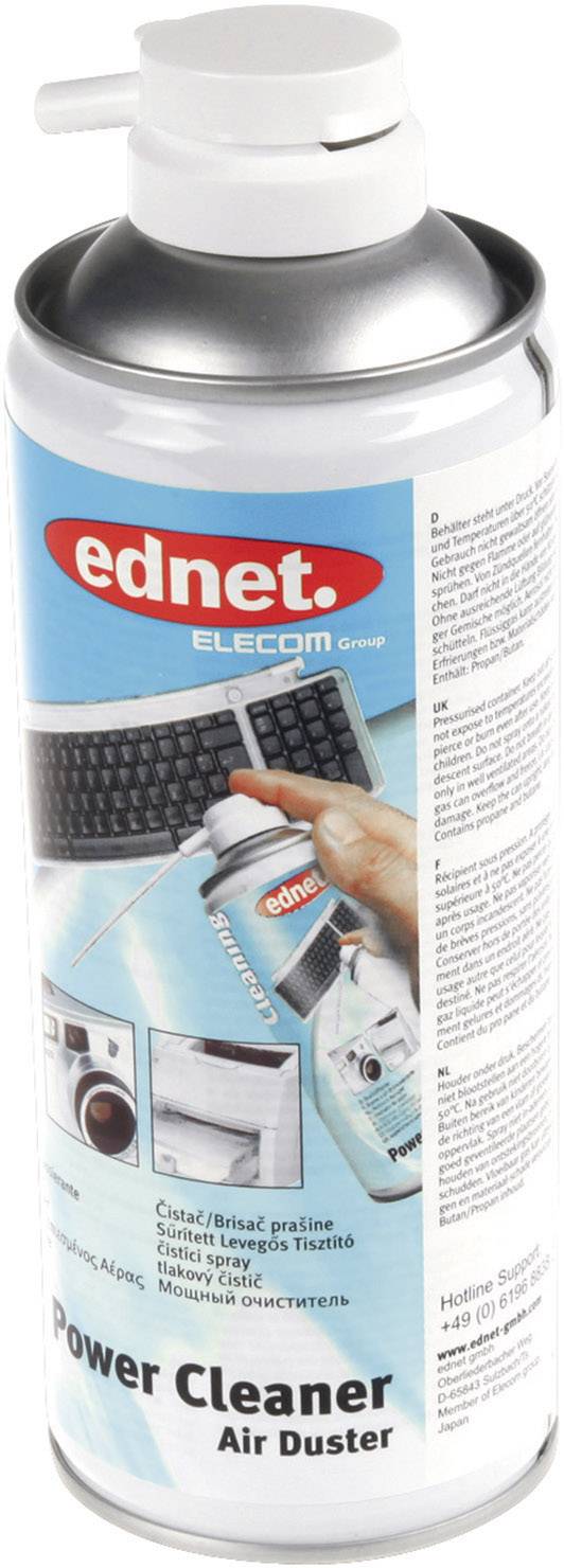ednet 63004 Power Cleaner Spray à air comprimé combustible 400 ml