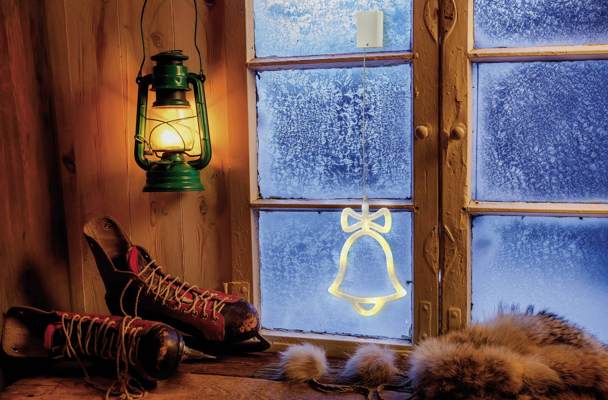 Polarlite LBA-50-011 Image LED pour fenêtres clochettes blanc chaud LED blanc