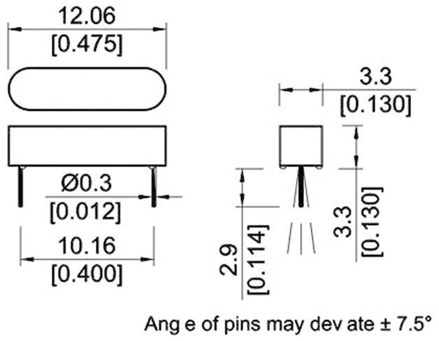 Contact Reed StandexMeder Electronics MK06-4-C 2206040002 1 NO (T) 170 V/DC, 170 V/AC 0.5 A 10 W 1 pc(s)