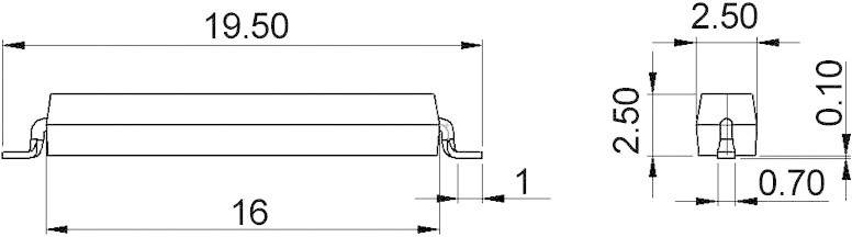 Contact Reed CMS StandexMeder Electronics MK15-C-2 9151710023 1 NO (T) 180 V/DC, 180 V/AC 0.5 A 10 W