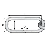 dörner + helmer 171957 Chaîne en acier inox argent acier inoxydable A2 10 m dörner + helmer 171957 Chaîne en acier inox argent acier inoxydable A2 10 m