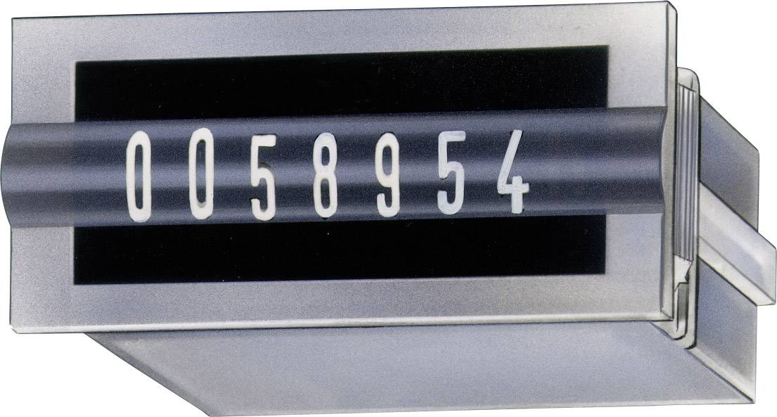 Compteur portant le numéro '0058954', probablement un compteur mécanique sur un appareil de mesure ou un dispositif technique.