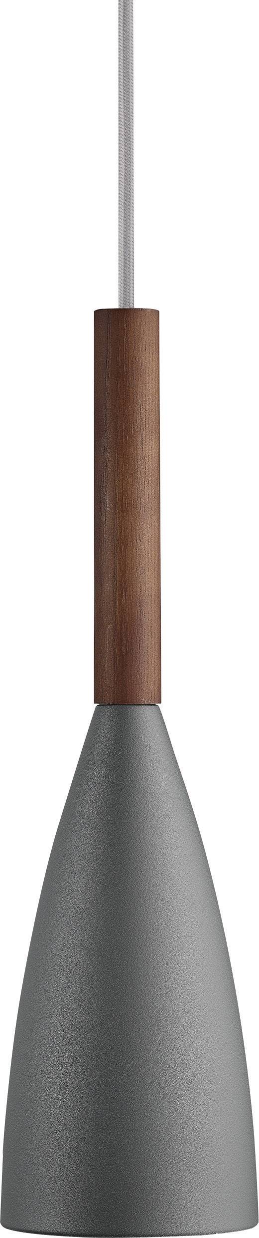 Nordlux Pure 78283011 Luminaire à suspendre Ampoule halogène E27 60 W gris