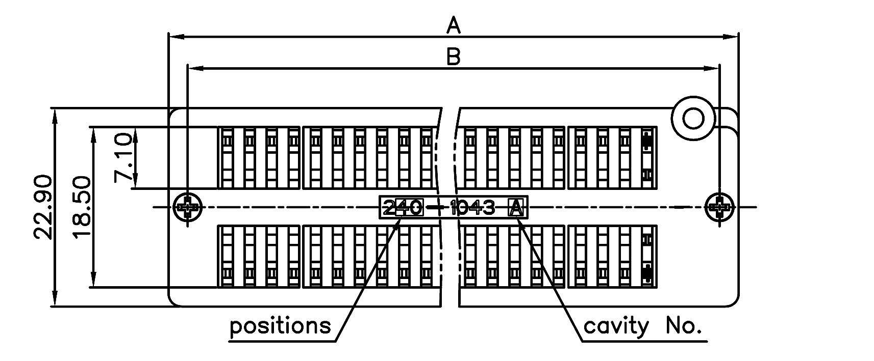 Support de circuits intégrés à force d'insertion nulle ZIF40GB 15.24 mm Nombre de pôles: 40 1 pc(s)