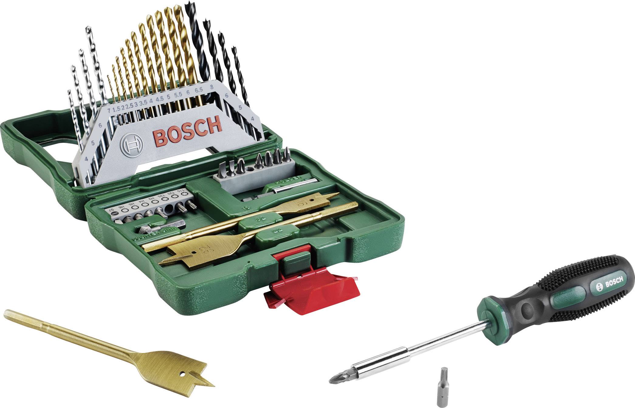 Set de forets X-Line, 40pcs. + porte-embouts de tournevis Bosch X-Line 2607017334