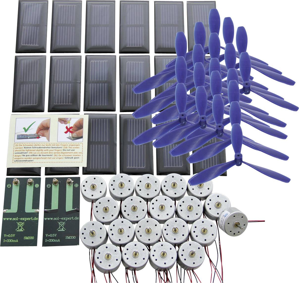 Kit solaire de base avec connexions à visser pour l'éducation Sol Expert 77774