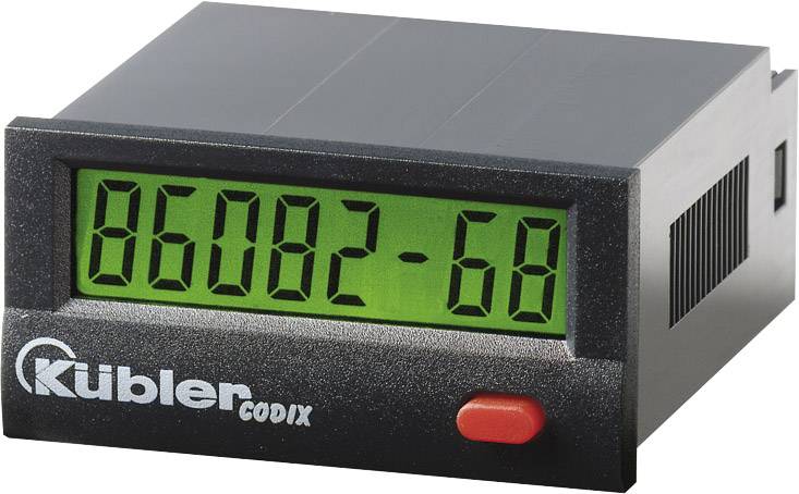Compteur horaire électronique LCD 99999h59m/ 99999.99 h dimensions 45 x 22 mm Kübler Automation CODIX 134