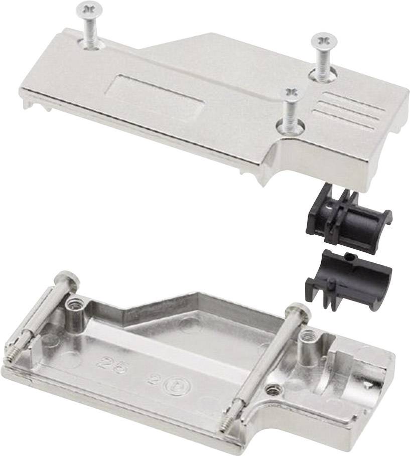 Capot SUB-D 25 pôles MH Connectors 6560-0501-03 métal 90 ° argent 1 pc(s)
