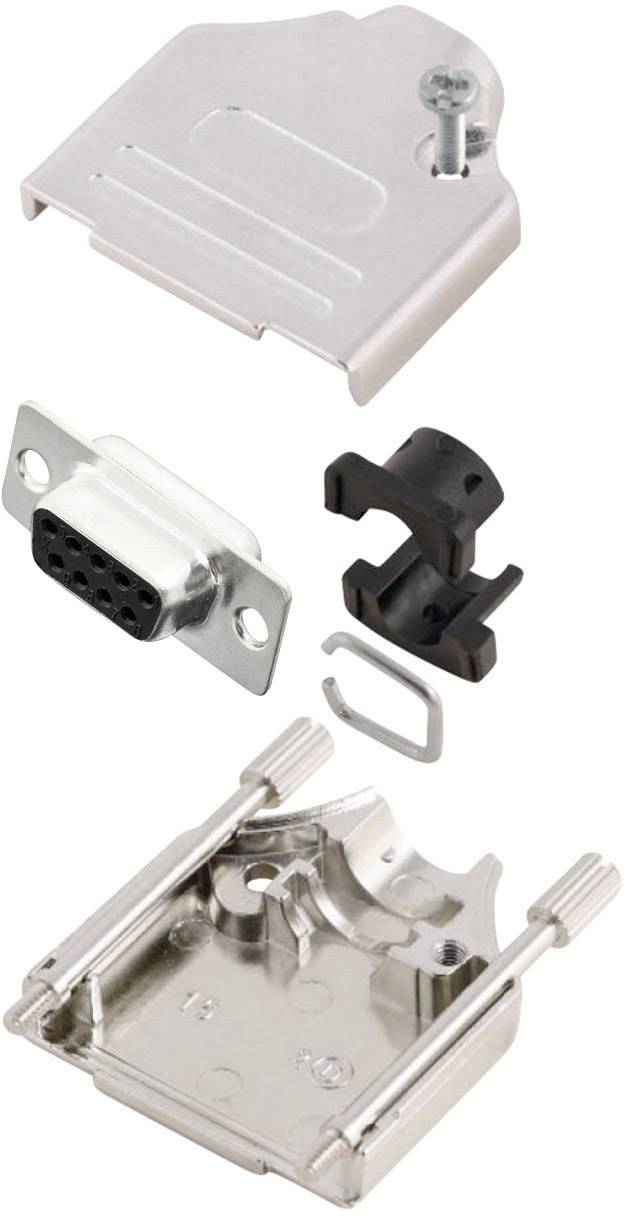 MH Connectors MHDTZK9-DB9S-K Kit embase SUB-D femelle 180 ° Nombre de pôles: 9 fût à souder 1 pc(s)