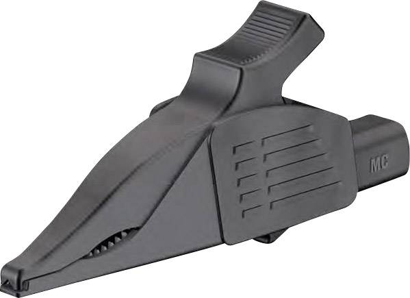 Stäubli XDK 1033 SET Jeu de pinces crocodiles de sécurité enfichable 4 mm CAT III 1000 V noir, rouge