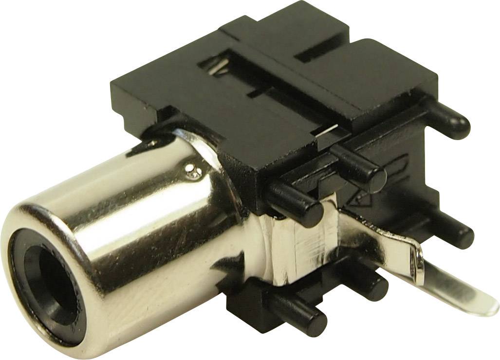 Un connecteur électrique noir et argenté à broches multiples, adapté aux appareils électroniques.