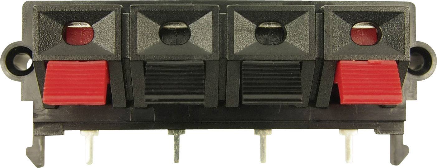 Fiche haut-parleur embase femelle, verticale Cliff FC681508 Nombre de pôles (num): 4