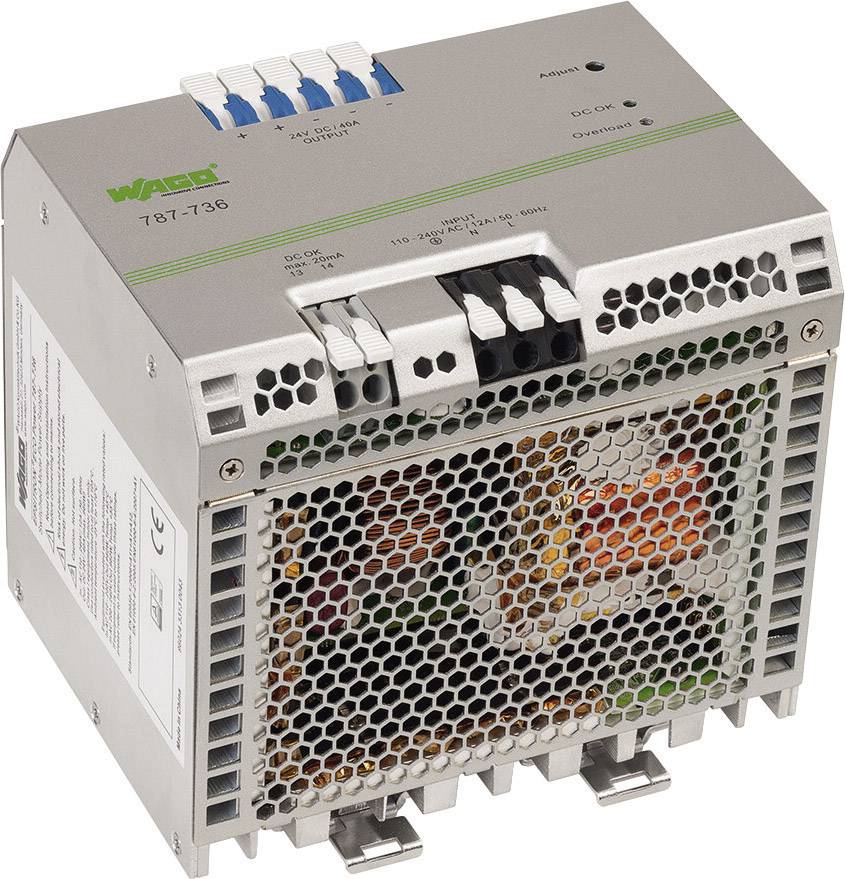 Alimentation rail DIN WAGO EPSITRON 22 V/DC 40 A 2 x