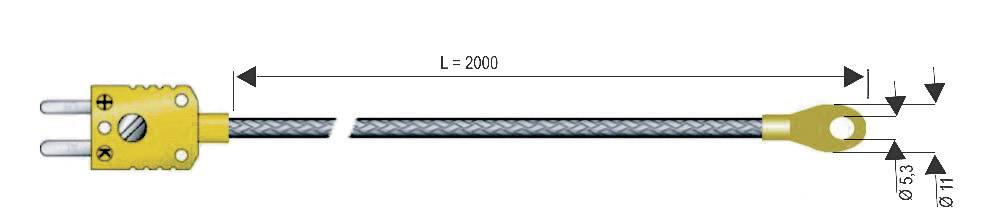 Sonde de surface B + B Thermo-Technik 0625 1446-07 -50 à +400 °C sonde: K étalonné d'usine (sans certificat) 1 pc(s)
