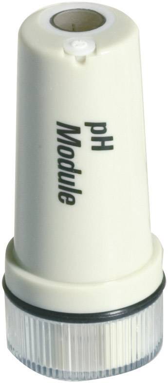 Un module de pH blanc avec un anneau argenté et un capuchon transparent, utilisé dans les équipements de laboratoire pour mesurer le pH.