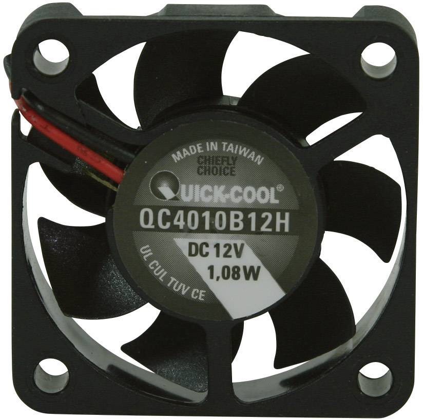 QuickCool QC4010B12H Ventilateur axial 12 V/DC 12.23 m³/h (L x l x H) 40 x 40 x 10 mm