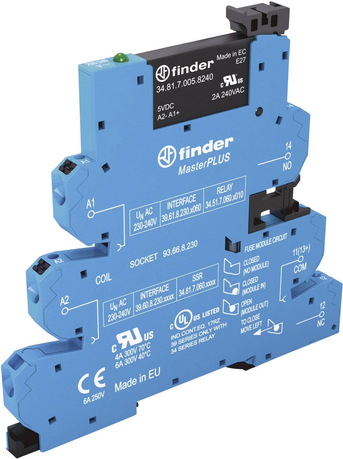 Finder Relais à semi-conducteurs 39.60.0.024.9024 2 A Tension de contact (max.): 24 V/DC