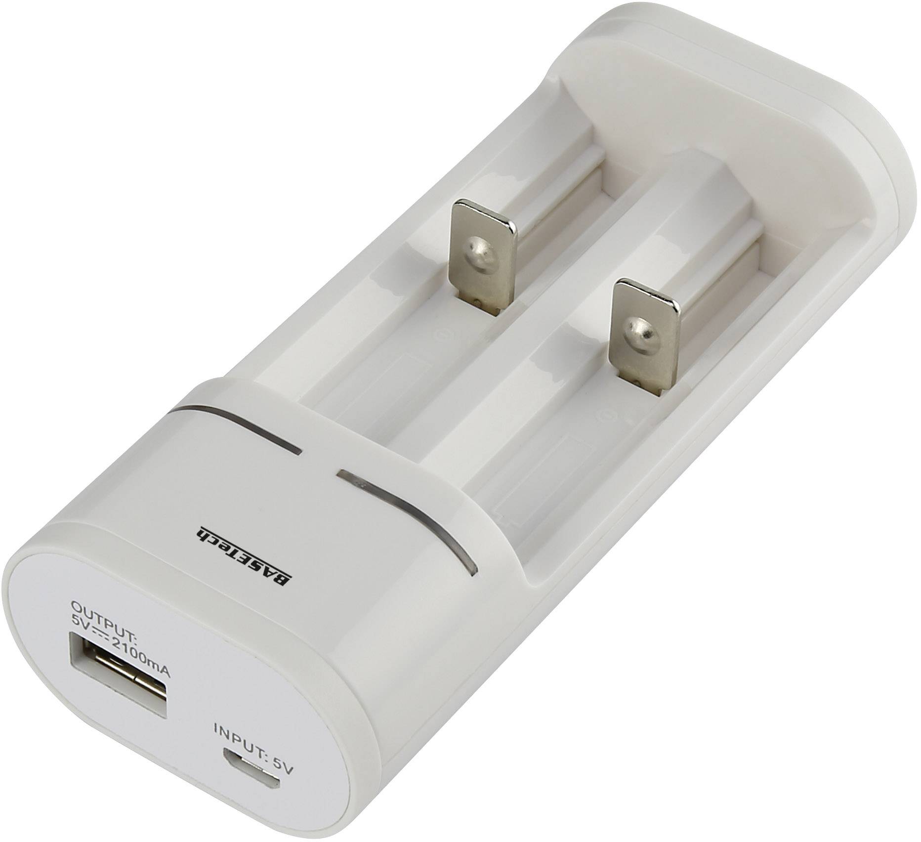 Chargeur de piles rondes NiCd, NiMH, Li-ion Basetech BTL-7