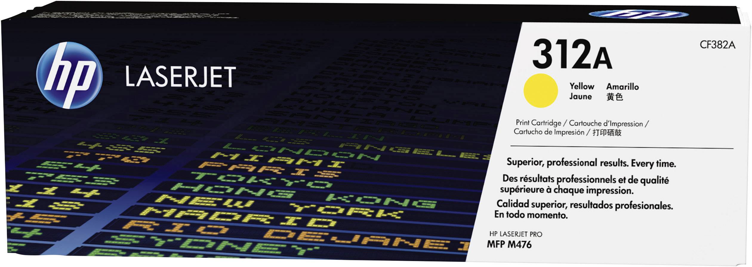 Cassette de toner d'origine HP 312A jaune CF382A