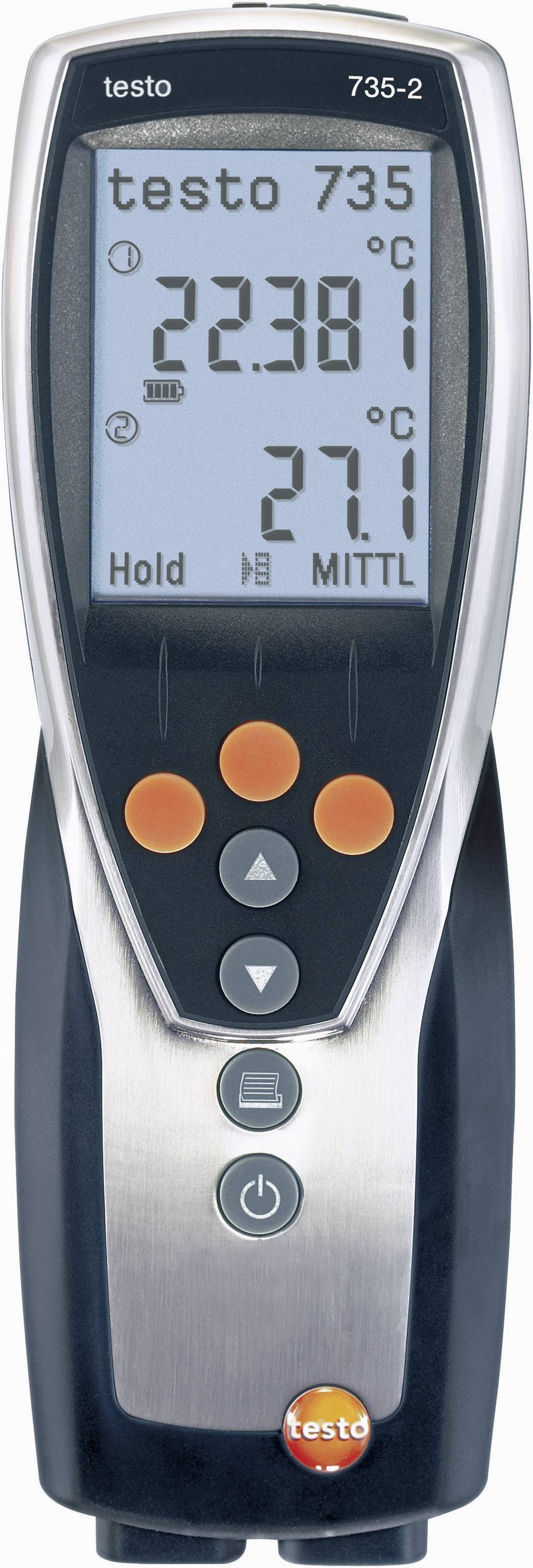 testo 735-2 Appareil de mesure de température -200 - +1370 °C sonde K, Pt100