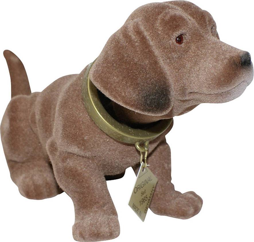 Chien qui balance la tête Rakso Kunststofferzeugnisse 563017 (L x l) 17 cm x 8 cm marron