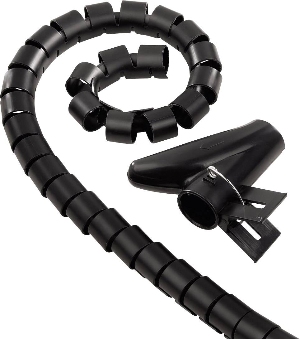 Hama Tube guide-câbles plastique noir flexible (Ø x L) 2.5 cm x 200 cm 1 pc(s) 00020643