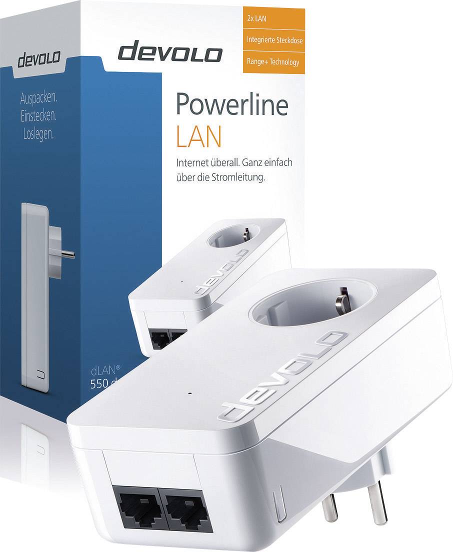 Adaptateur CPL simple Devolo dLAN® 550 duo+ 500 MBit/s