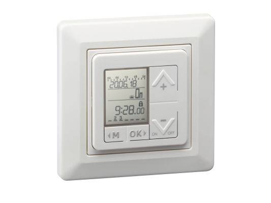 Paladin 23321 Programmateur horaire pour prise électrique numérique programme journalier, programme hebdomadaire IP20