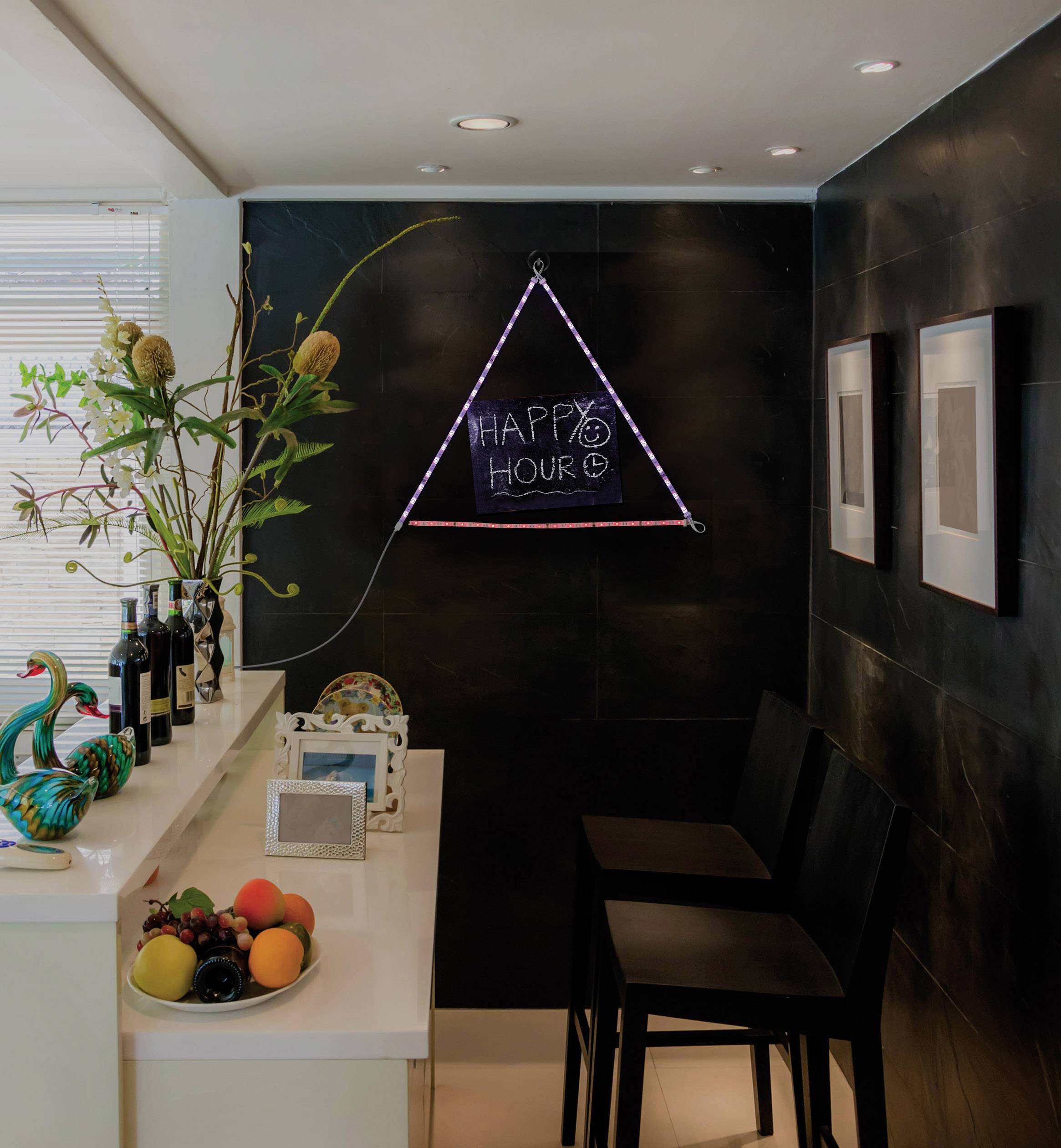 Ruban LED (Set complet) Renkforce 5MAC862W avec connecteur mâle 230 V 5 m RVB