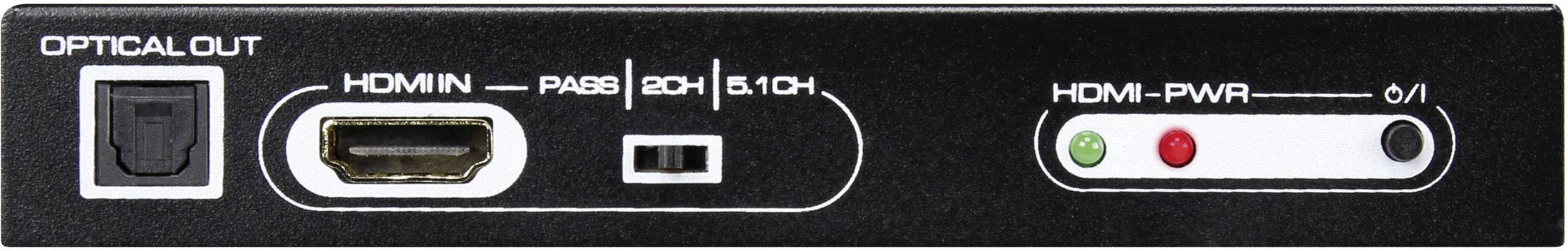 Extracteur audio SpeaKa Professional SP-4916328 [1x HDMI femelle - 6x Cinch-RCA femelle, Toslink femelle (ODT), HDMI femelle